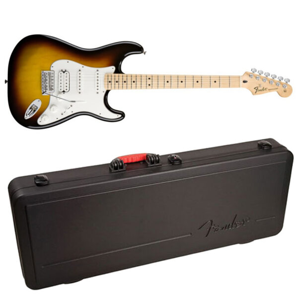 Fender Standard Stratocaster HSS Maple Neck, Brown Sunburst + Case