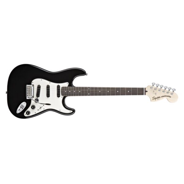 Squier Deluxe Hot Rails Strat - Black Electric Guitar