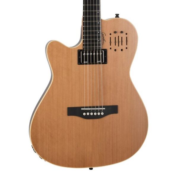 Godin A6 ULTRA Left-Handed Acoustic-Electric, Natural SG w/ Gig Bag