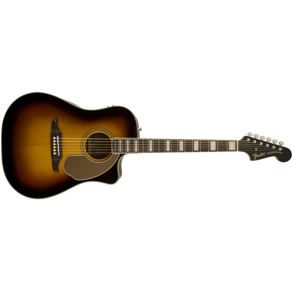 Fender Kingman ASCE Acoustic-Electric, Rosewood FB, Sunburst w/ Case