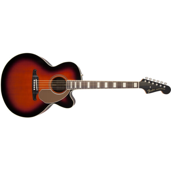 Fender Kingman SCE Jumbo Acoustic-Electric, 3-Tone Sunburst