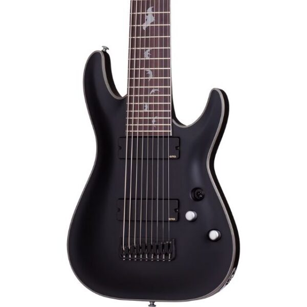 Schecter Damien Platinum-9 9-String Electric Guitar - Satin Black