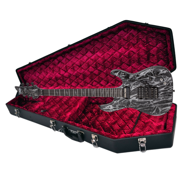 Schecter C-1 FR-S Silver Mountain w/ Coffin Hard Case