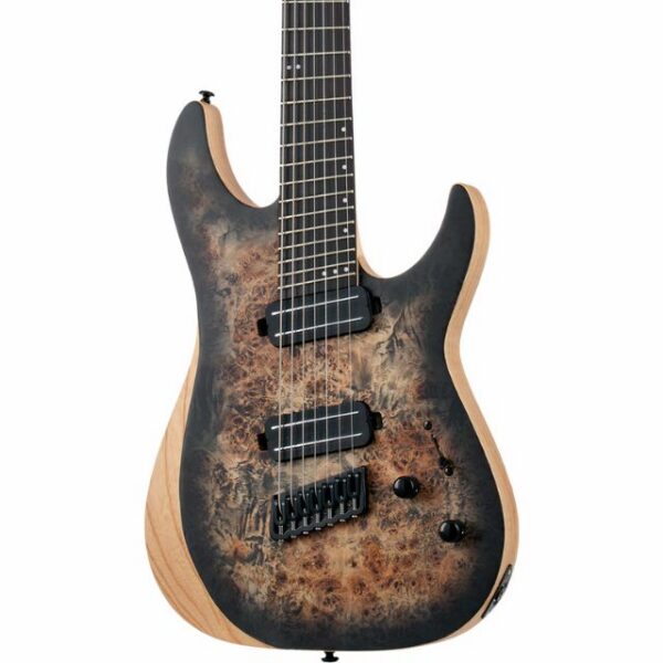 Schecter Reaper-7 Multiscale Electric Guitar - Satin Charcoal Burst