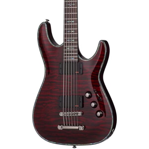 Schecter Hellraiser C-VI Baritone Electric Guitar - Black Cherry