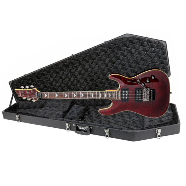 Schecter Omen Extreme-6 FR Electric Guitar w/ Hard Case, Black Cherry