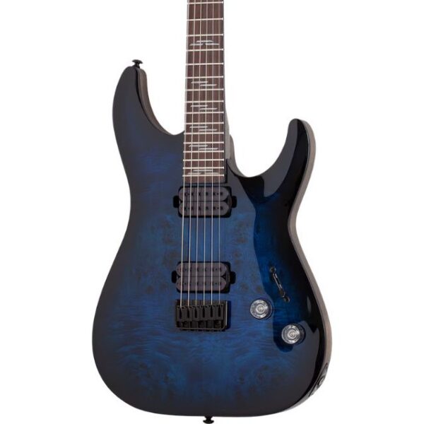 Schecter Omen Elite-6 Electric Guitar - See Thru Blue Burst