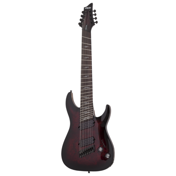 Schecter Omen Elite-8 Multiscale 8-String, Black Cherry Burst