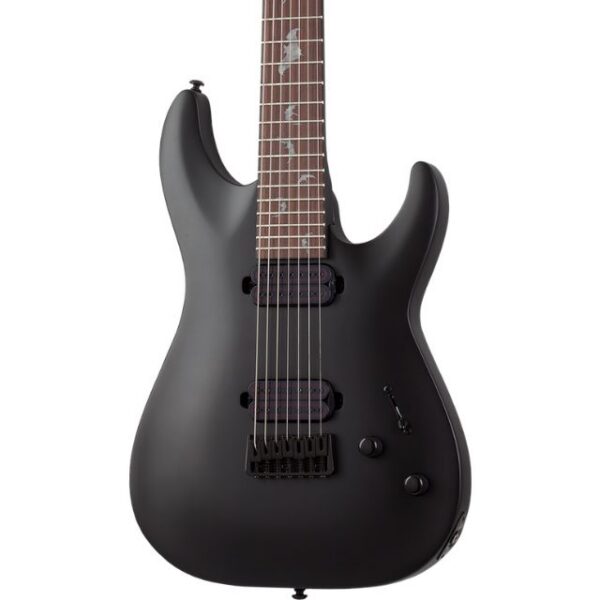 Schecter Damien-7 7-String Electric Guitar - Satin Black
