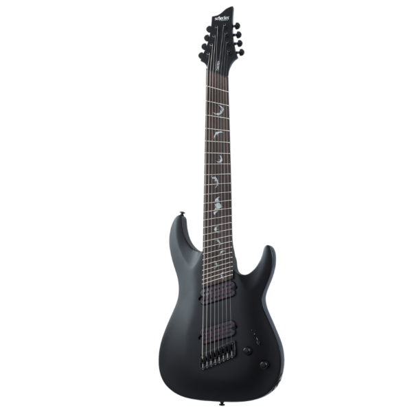Schecter Damien-8 Multiscale 8-String, Satin Black