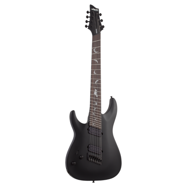 Schecter Damien-7 Multiscale Left-Handed 7-String, Satin Black
