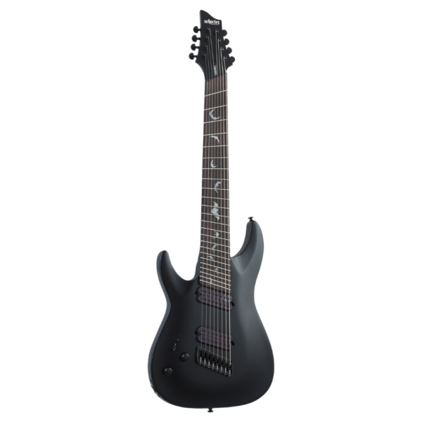 Schecter Damien-8 Multiscale Left-Handed 8-String, Satin Black