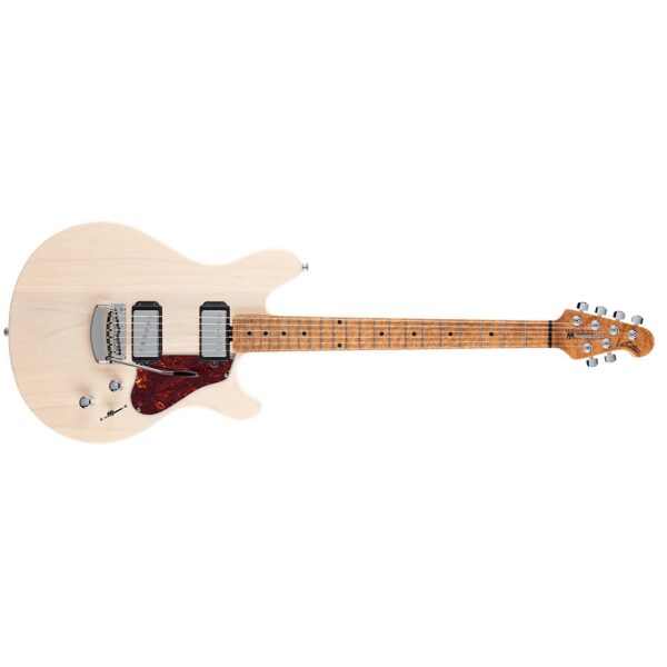 Ernie Ball Music Man Valentine Tremolo – Trans Buttermilk, Maple Neck