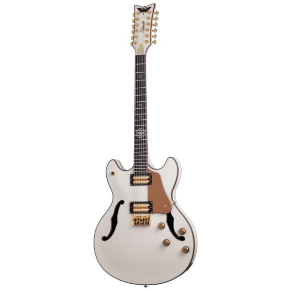 Schecter Wayne Hussey Corsair-12 Electric Guitar - Ivory