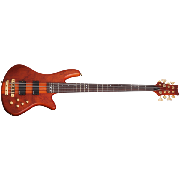 Schecter Stiletto Studio-8 8-String Bass, Honey Satin