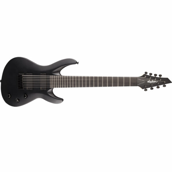 Jackson USA Select B8 8-String, Ebony Board, Satin Black