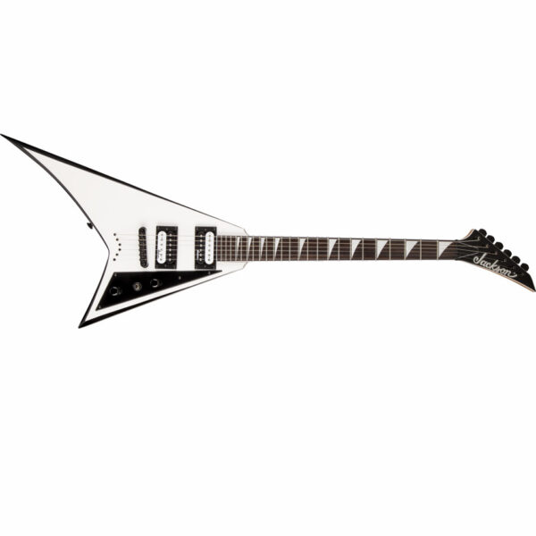 Jackson JS32T Rhoads Electric Guitar - White w/ Black Bevels