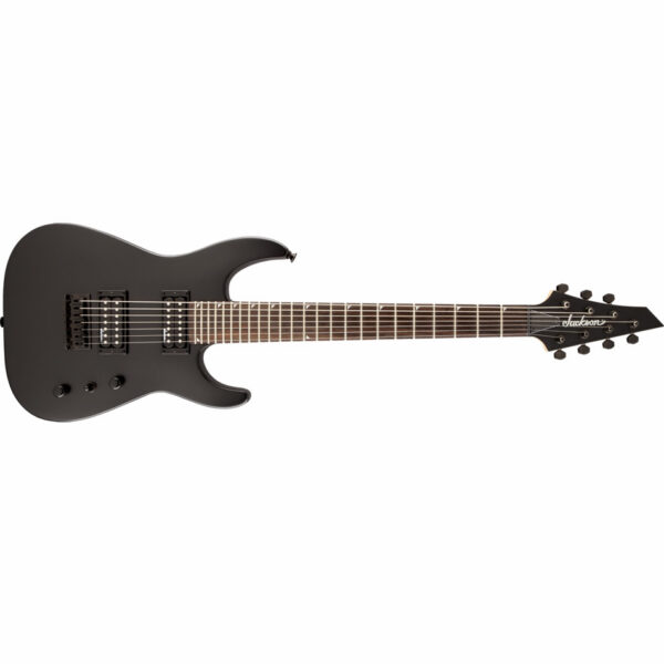 Jackson JS22-7 Dinky 7-String Electric Guitar, Satin Black