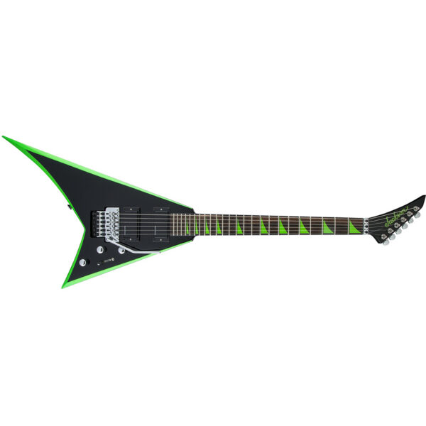 Jackson X Series RRX24 Rhoads - Black w/ Neon Green Bevels