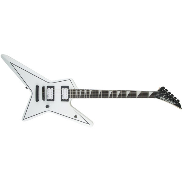 Jackson JS32 Gus G Star Signature - Satin White Pinstripe