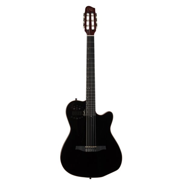 Godin ACS-SA Slim Multiac Nylon Electric Guitar, Black Pearl
