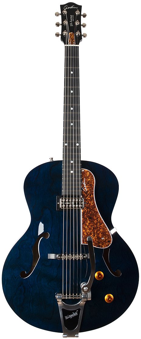 Godin 5th Avenue Night Club Hollow Body - Indigo Blue