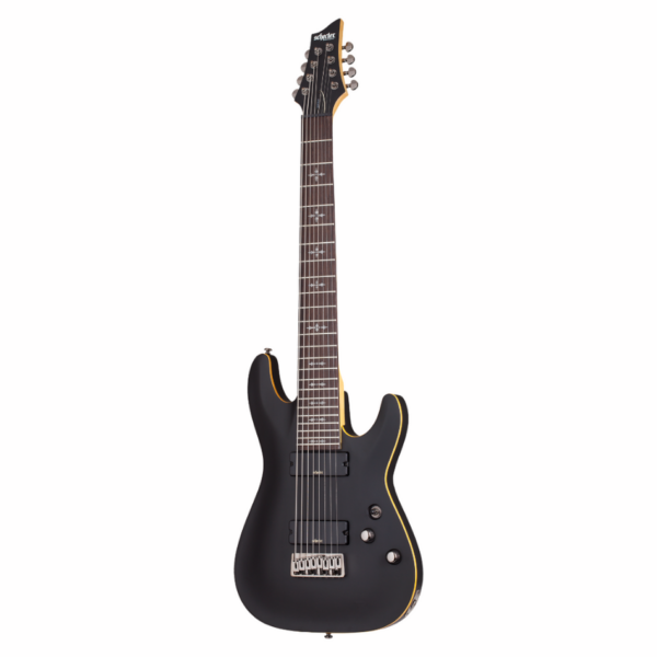 Schecter Demon-8 Electric Guitar - Aged Satin Black