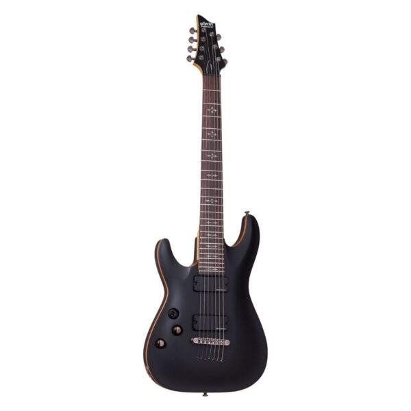 Schecter Demon-7 LH 7-String Electric Guitar - Satin Black