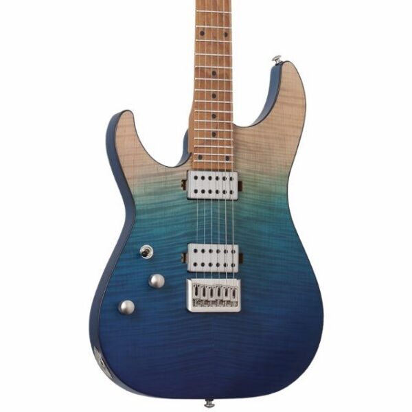 Schecter C-1 Standard Plus Left-Handed Electric Guitar, Blue Fade