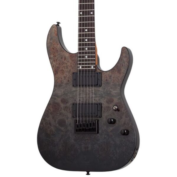Schecter C-1 Standard Electric Guitar - Black Fade Burl