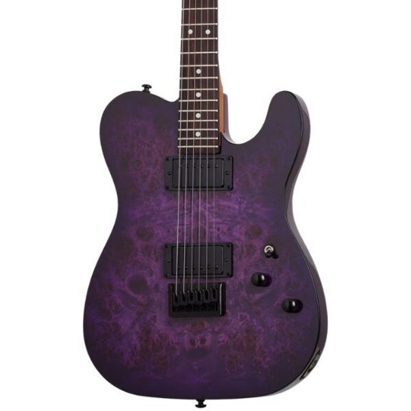 Schecter PT Standard 6-String Electric - Purple Burst Burl
