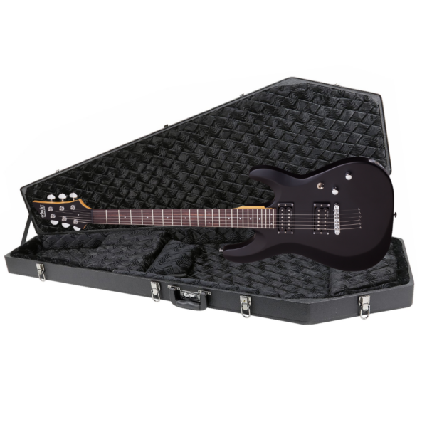 Schecter C-6 Deluxe Satin Black w/ Coffin Hard Case