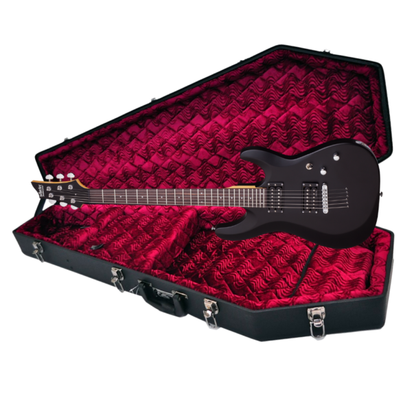 Schecter C-6 Deluxe Satin Black w/ Coffin Hard Case