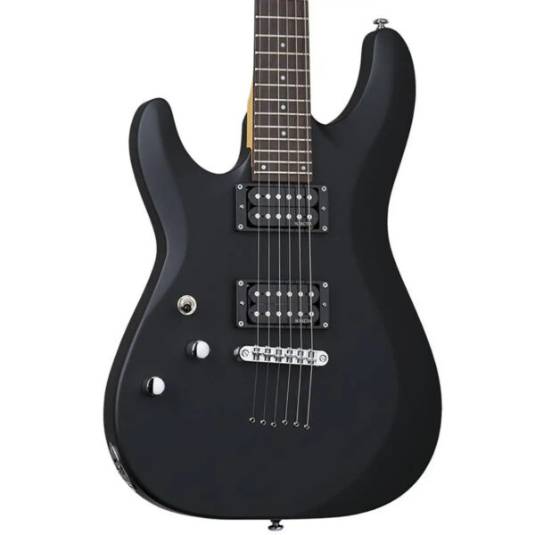 Schecter C-6 Deluxe Left Handed Electric Guitar - Satin Black