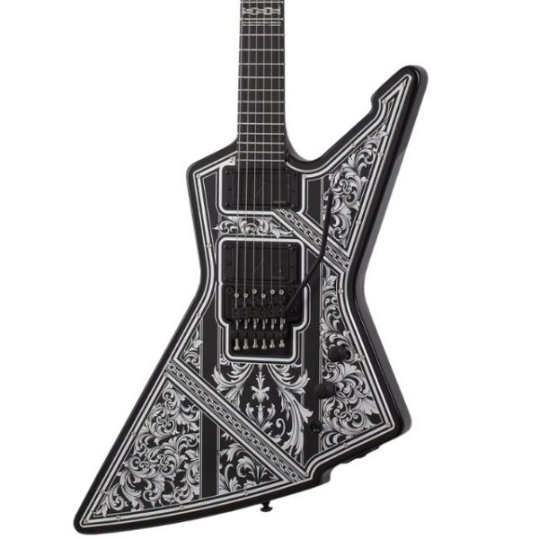 Schecter E-1 FR Przym Palladium Electric Guitar - Gloss Black
