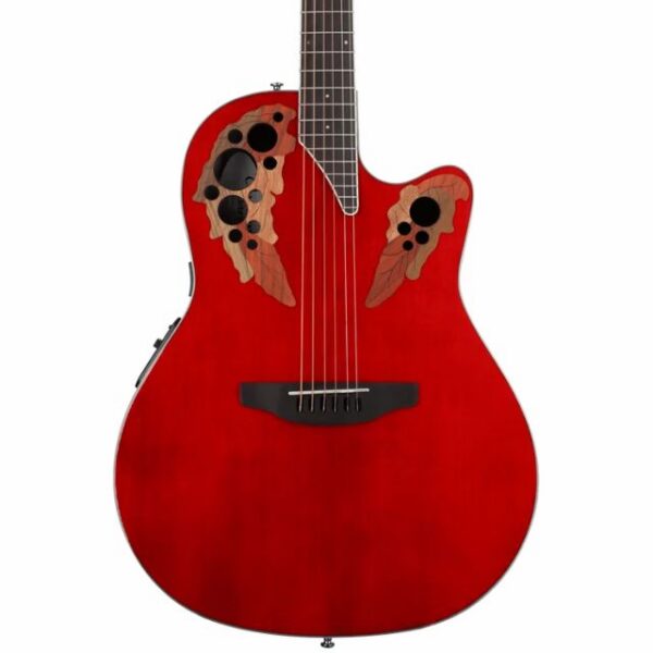 Ovation CE48 Celebrity Elite Acoustic-Electric, Ruby Red