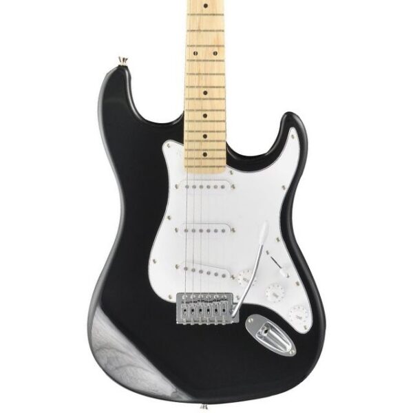 Playtech ST250 Maple Black Electric Guitar