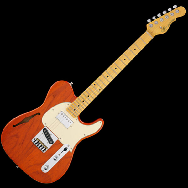 G&L Tribute ASAT Classic Bluesboy Semi-Hollow, Clear Orange