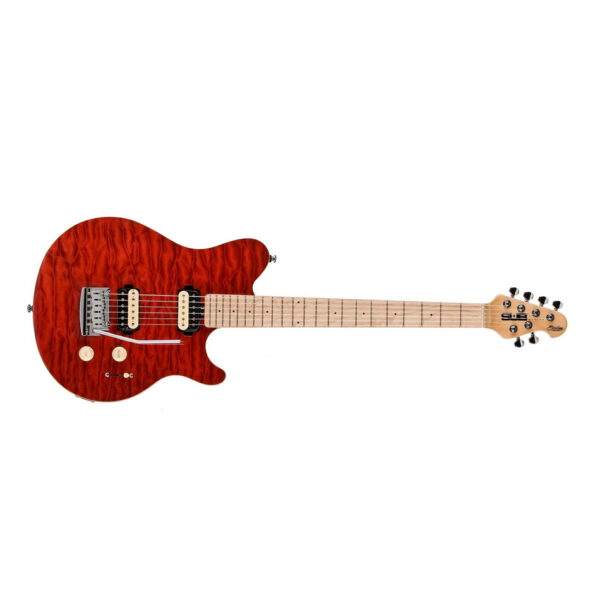 STERLING by Music Man S.U.B. AX3 Electric Guitar - Trans Red