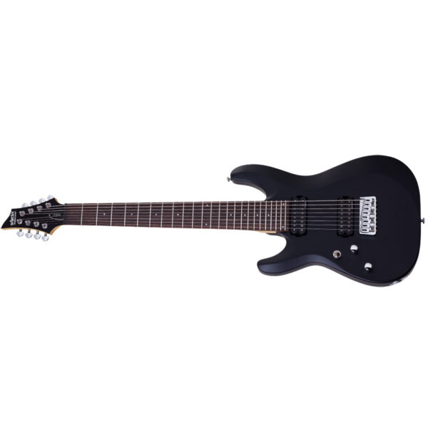 Schecter C-8 Deluxe LH 8-String Electric - Satin Black