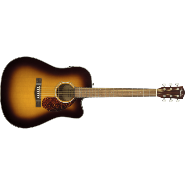 Fender CD-140SCE Dreadnought Acoustic-Electric, Sunburst w/Case