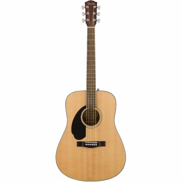Fender CD-60S Left-Handed Dreadnought - Walnut FB, Natural