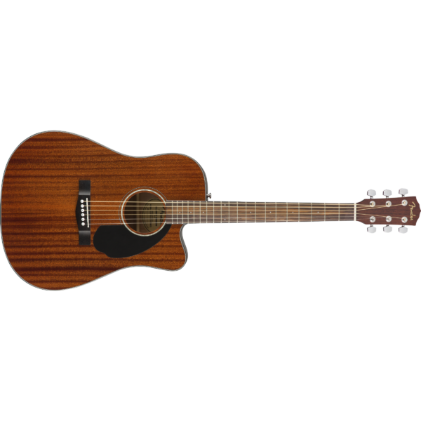 Fender CD-60SCE Dreadnought - All-Mahogany, Walnut Board
