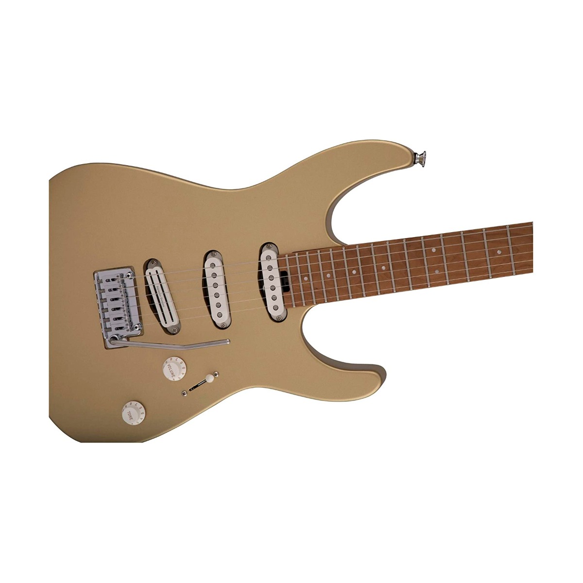Charvel Pro-Mod DK22 SSS 2PT CM - Pharaohs Gold - Image 3