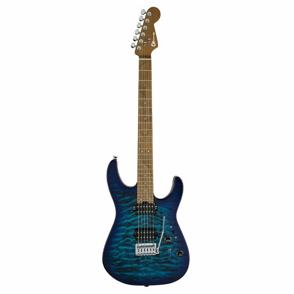 Charvel Pro-Mod DK24 HH 2PT CM QM - Chlorine Burst - Image 2