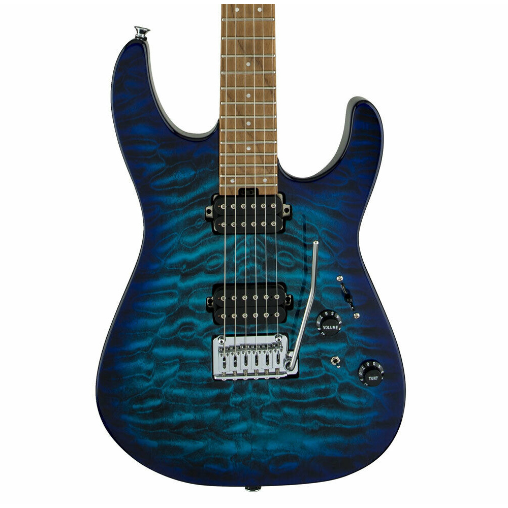 Charvel Pro-Mod DK24 HH 2PT CM QM - Chlorine Burst - Image 3