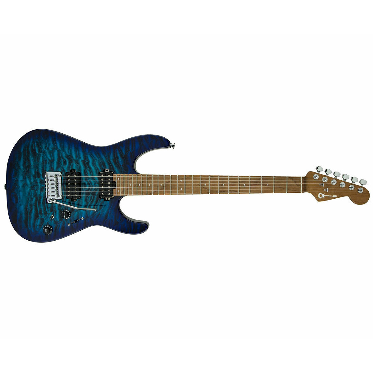 Charvel Pro-Mod DK24 HH 2PT CM QM - Chlorine Burst - Image 4