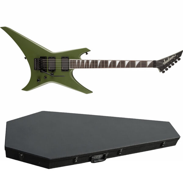 Jackson X Series Warrior WRXMG w/ Coffin Case, Army Drab