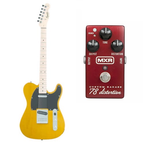 Fender Squier Affinity Telecaster Blonde + MXR M78 Distortion