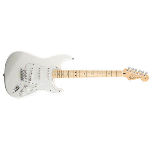 Fender Standard Stratocaster Maple, Arctic White + PolyTune 2 Bundle - Image 2